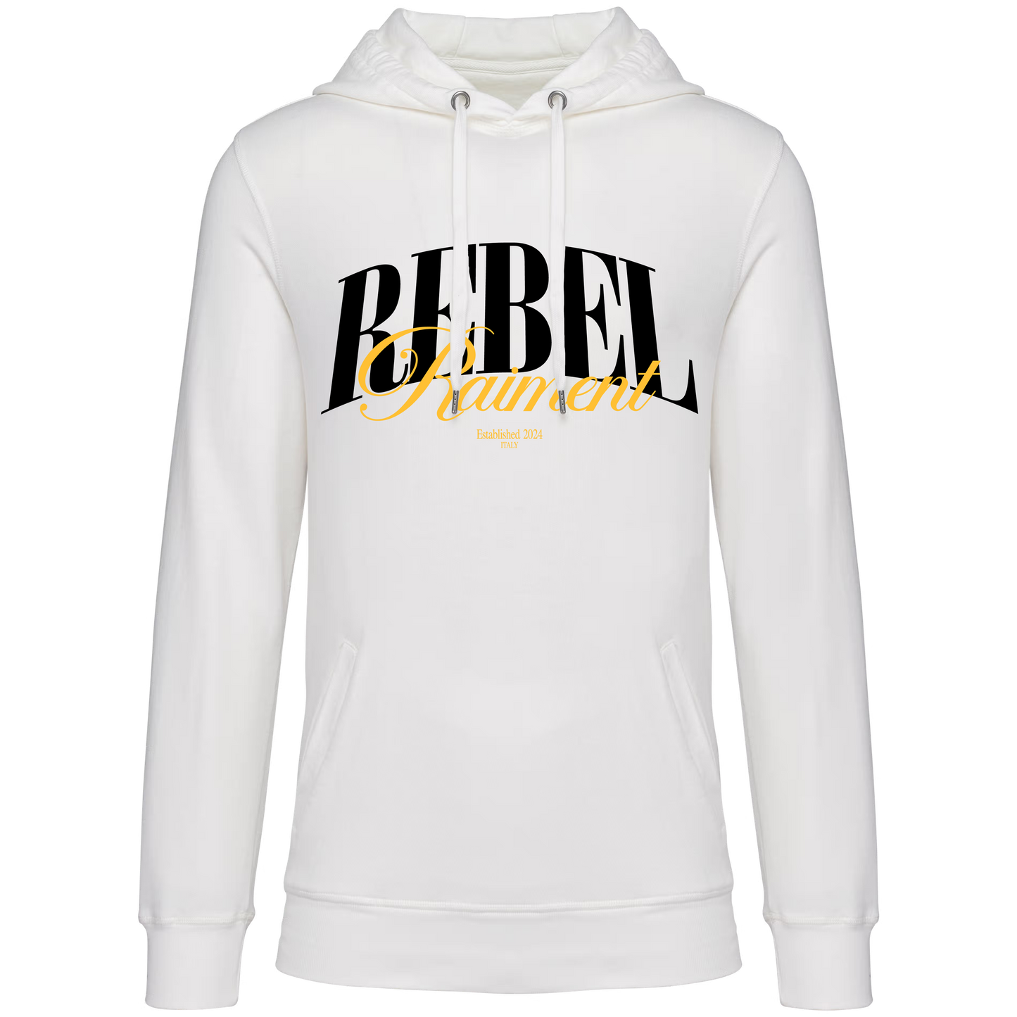 Felpa con Cappuccio Unisex White | Rebel Raiment