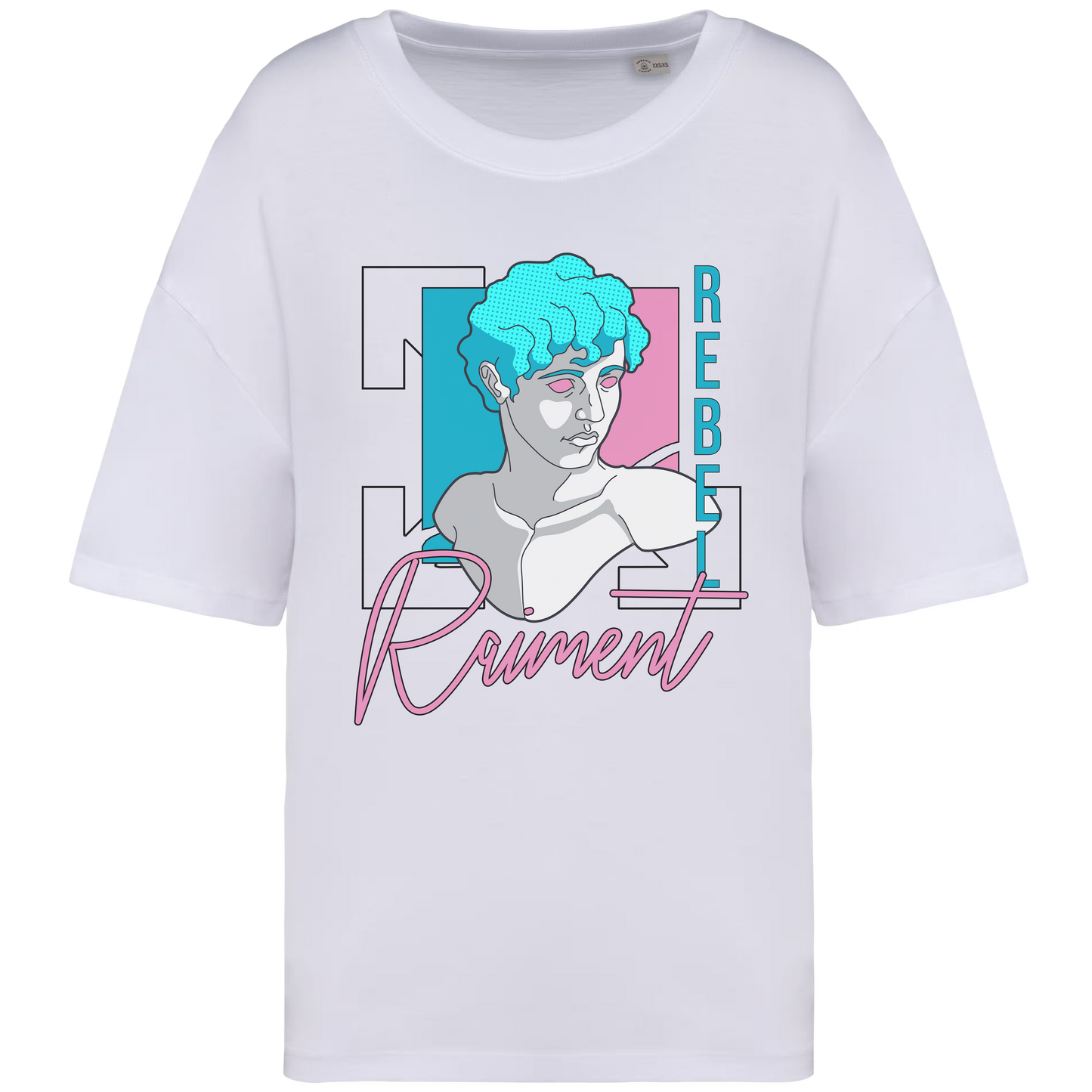 T-Shirt Oversize Donna White | Rebel Raiment