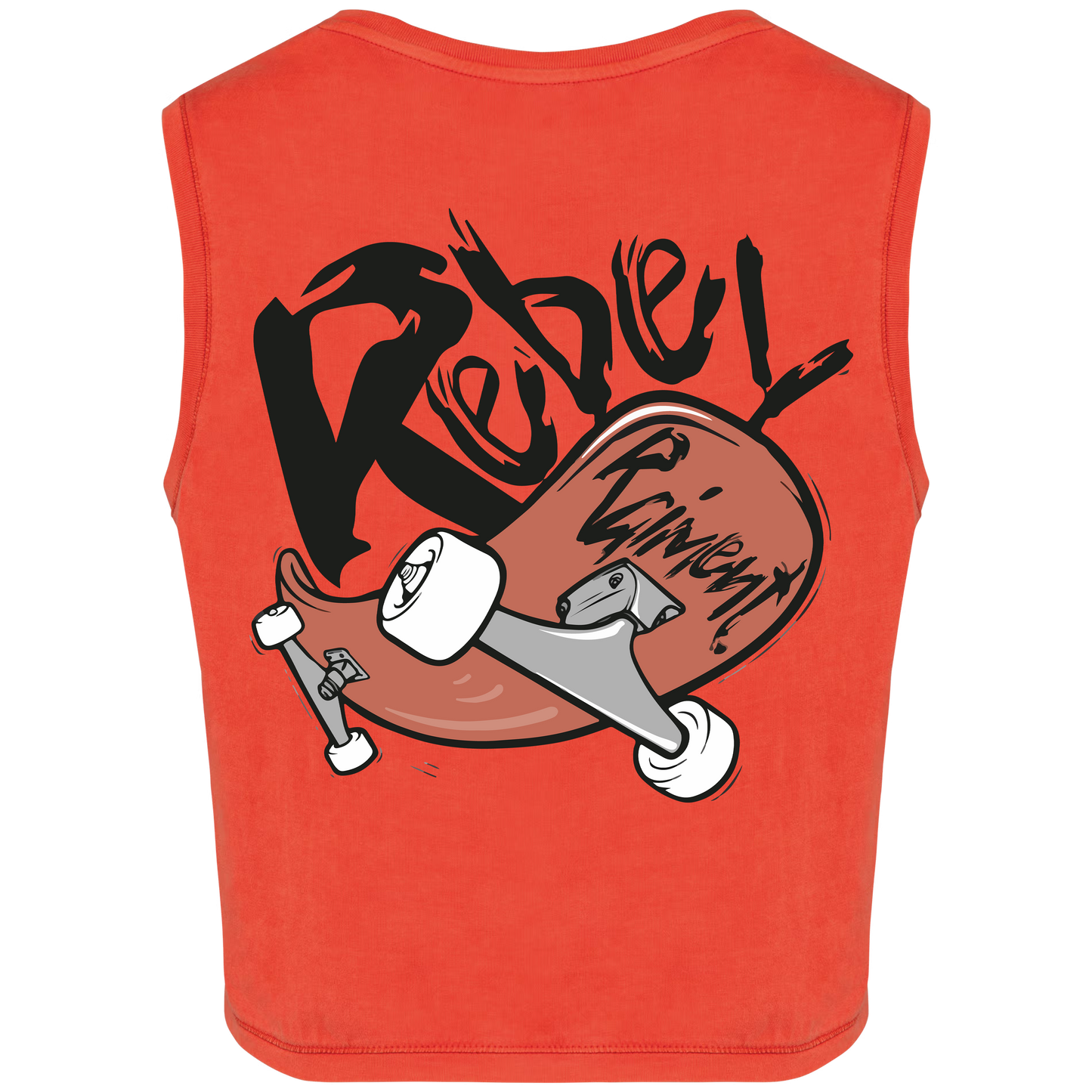 T-shirt Crop Donna Paprika | Rebel Raiment