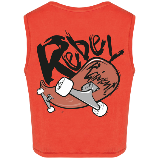 T-shirt Crop Donna Paprika | Rebel Raiment