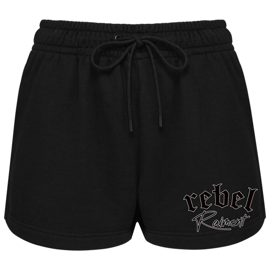 Short in Felpa Donna Black | Rebel Raiment