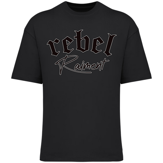 T-Shirt Oversize Uomo Black | Rebel Raiment