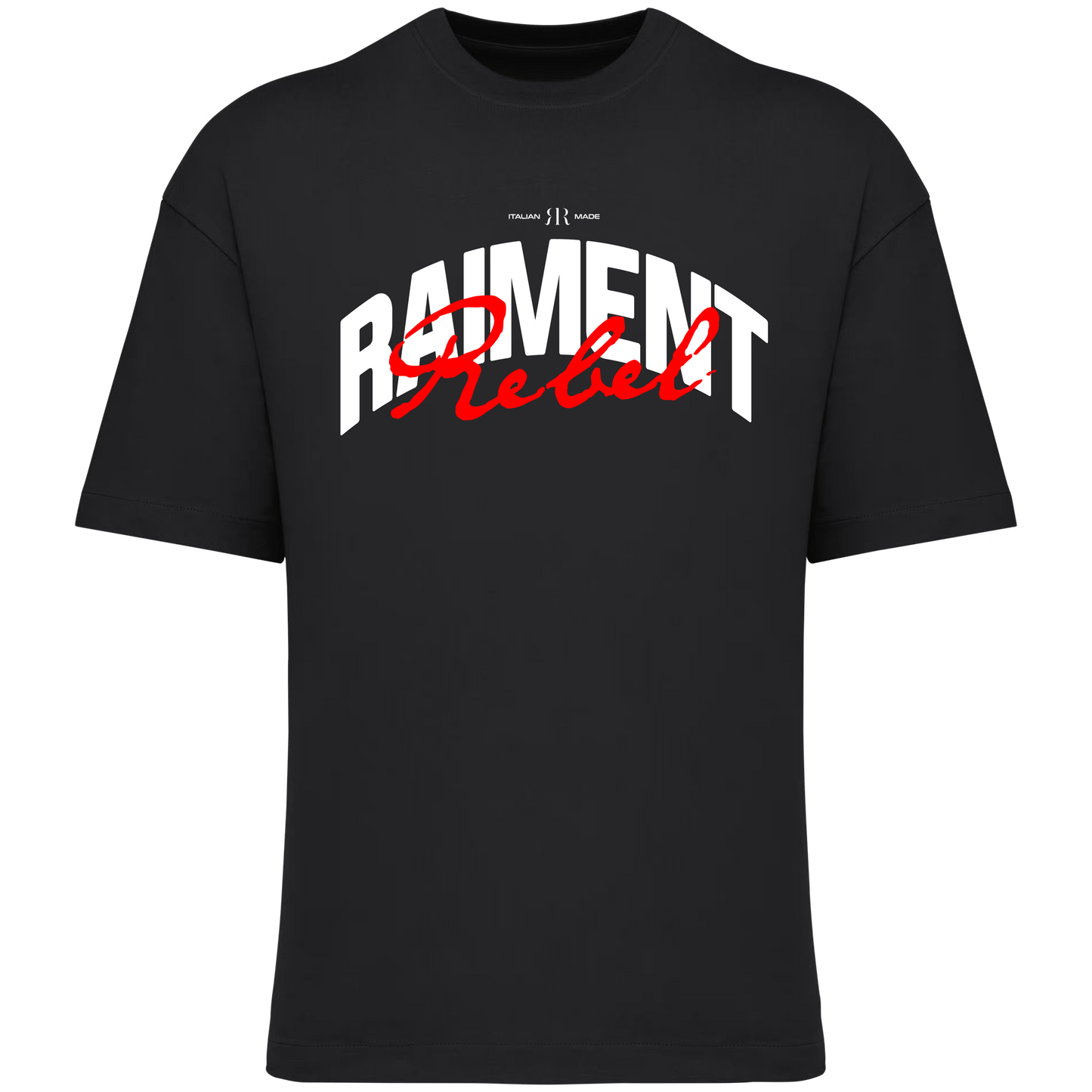 T-Shirt Oversize Uomo Black | Rebel Raiment