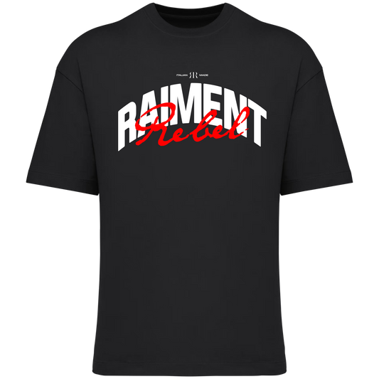 T-Shirt Oversize Uomo Black | Rebel Raiment